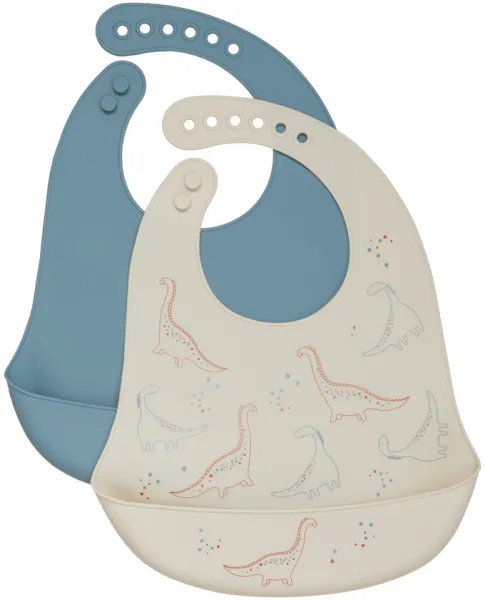 Silikon-Lätzchen (2er-Pack) - 419 - EINE GRÖSSE