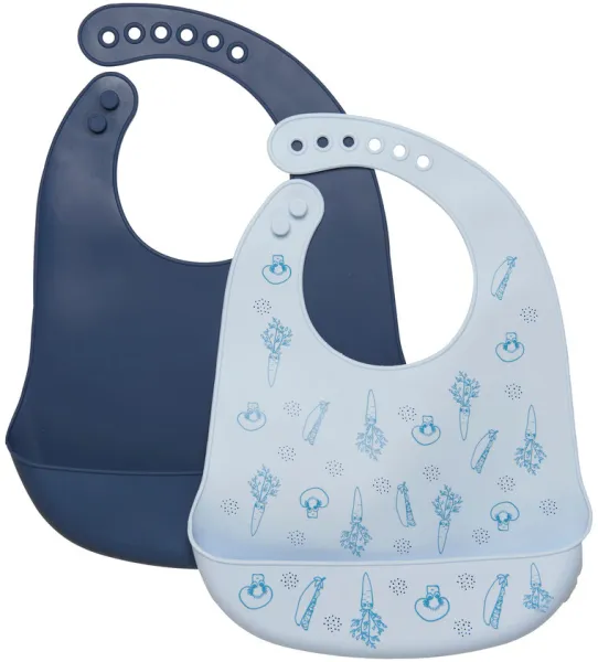 Silikon-Lätzchen (2er-Pack) - 746 - EINE GRÖSSE